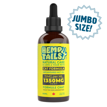 Hemp 4 Tails Jumbo Cat Formula – 1350mg – 90ml – Unflavoured SALE