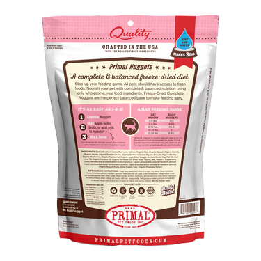 Primal Freeze-Dried Beef & Salmon Formula For Cats
