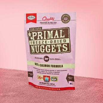 Primal Freeze-Dried Beef & Salmon Formula For Cats