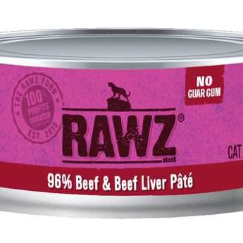 Rawz Beef & Beef Liver Pate cat cans 5.5 oz (8% Case Discount) - Cats Paradise